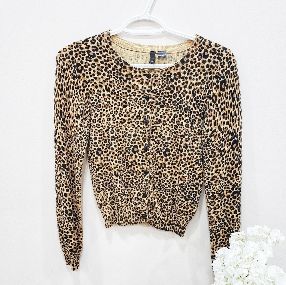 Leopard Print Cardigan